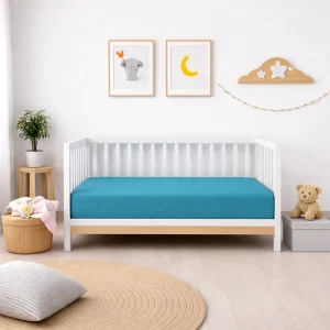 Decoware Baby hoeslaken - katoen - blauw - 60x120 cm